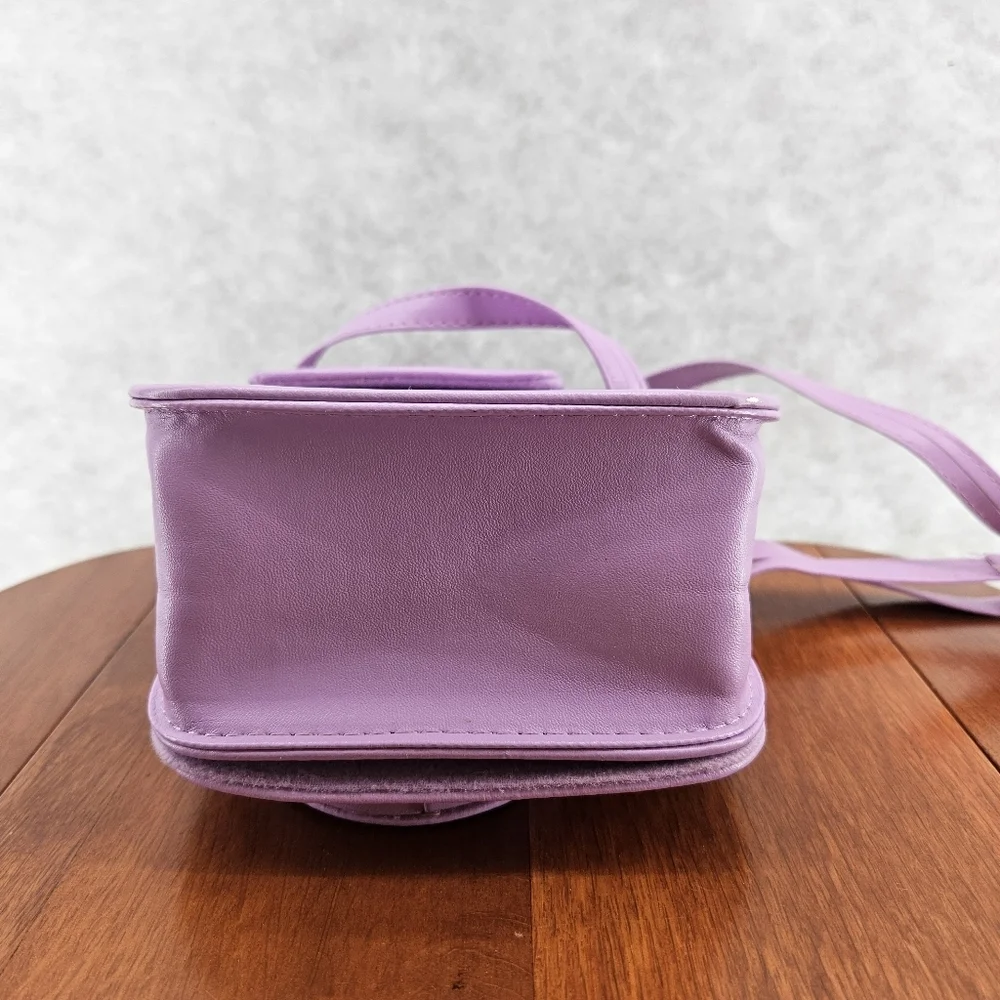 Fujifilm Instax Camera Case‎ Mini Purple Adjustable Strap Leather COVER ONLY